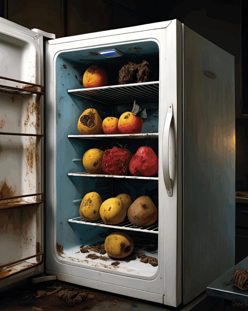 Fruta podrida que da asco